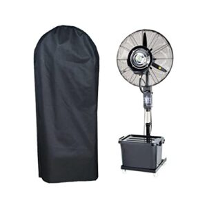 wincover misting fan cover 420d industrial fan dust cover waterproof cooling fan cover stand fans protection for outdoor pedestal misting fan