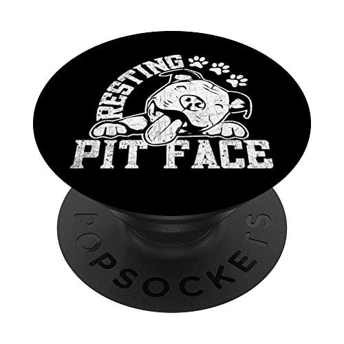 Pitbull Dog Lovers - Resting Pit Face Pit Bull Owner PopSockets Swappable PopGrip