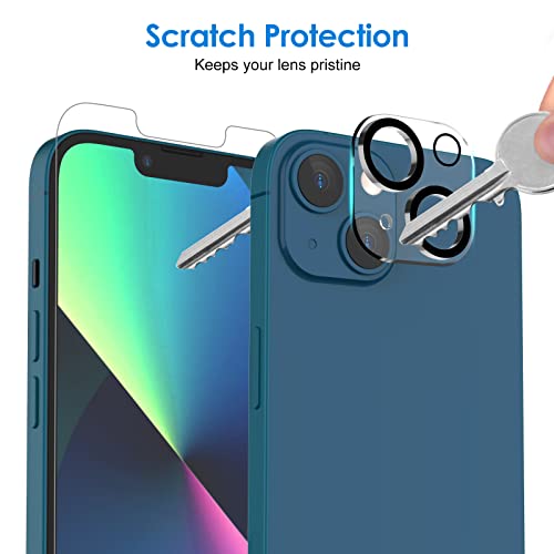 JETech Screen Protector for iPhone 13 mini 5.4-Inch with Camera Lens Protector, Easy-Installation Tool, Tempered Glass Film, 2-Pack Each