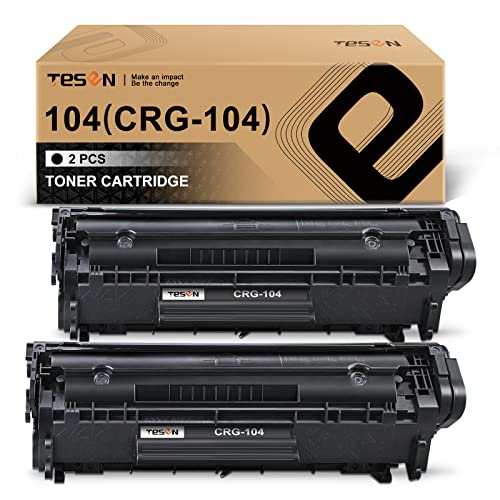 TESEN Compatible Toner Cartridge Replacement for Canon 104 CRG-104 FX-9 FX-10 Toner Cartridge Using with Canon Imageclass D420 D450 D480 MF4150 MF4350D MF4270 MF4370DN MF4380DN Printer 2-Pack