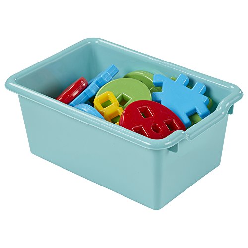 ECR4Kids Scoop Front Storage Bin, Multipurpose Organization, Contemporary, 30-Piece