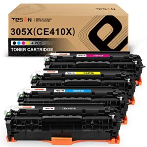 tesen remanufactured toner cartridge replacement for hp 305x ce410x 305a ce410a ce411a ce412a ce413a toner high yield for hp pro 400 mfp m475dn m475dw m451nw m451dn m451dw m375nw printer