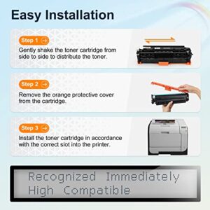 TESEN Remanufactured Toner Cartridge Replacement for HP 305X CE410X 305A CE410A CE411A CE412A CE413A Toner High Yield for HP Pro 400 MFP M475dn M475dw M451nw M451dn M451dw M375nw Printer