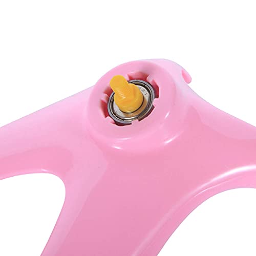 3 in 1 Hamster Water Bottle + Flying Saucer Exercise Wheel for Dwarf Hamster Mouse Rat Hedgehog (Pink)