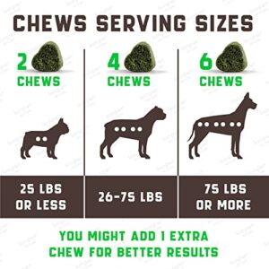 Green Lawn Chews for Dogs - Cranberry, ACV, Digestive Enzymes - Natural Dog Urine Neutralizer for Lawn - Supports Healthy Bladder, Urinary Tract - 180 Tasty Dog Treats for Yellow Burn Grass Spots