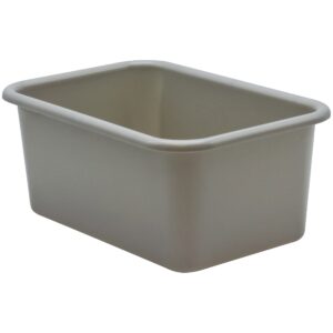 teacher created resources® gray small plastic storage bin