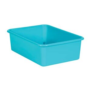 teacher created resources® teal large plastic storage bin
