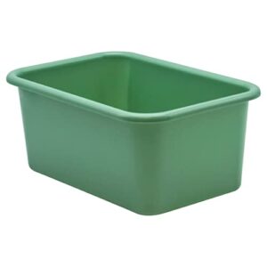 teacher created resources® eucalyptus green small plastic storage bin