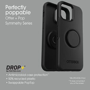 OtterBox iPhone 13 Pro Max & iPhone 12 Pro Max Otter + Pop Symmetry Series Case - TRANQUIL WATERS (Blue), integrated PopSockets PopGrip, slim, pocket-friendly, raised edges protect camera & screen