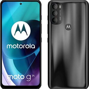 Motorola Moto G71 5G Dual-SIM 128GB ROM + 6GB RAM (GSM Only | No CDMA) Factory Unlocked Android Smartphone (Iron Black) - International Version