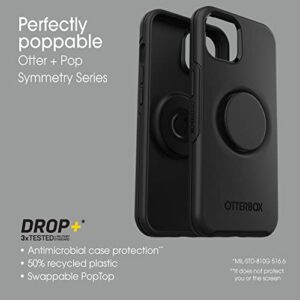 OtterBox iPhone 13 Otter + Pop Symmetry Series Case - TRANQUIL WATERS (Blue), integrated PopSockets PopGrip, slim, pocket-friendly, raised edges protect camera & screen