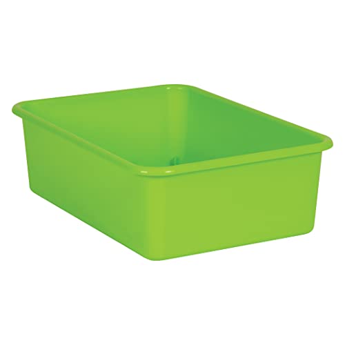 Teacher Created Resources® Lime Large Plastic Storage Bin