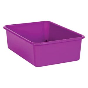 teacher created resources® purple large plastic storage bin