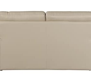 Blackjack Furniture Bailey Leather Match Upholstered Living Room Loveseat, Beige