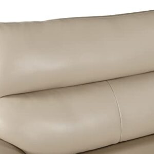 Blackjack Furniture Bailey Leather Match Upholstered Living Room Loveseat, Beige