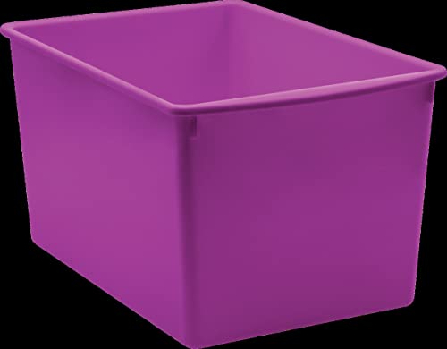 Teacher Created Resources® Purple Plastic Multi-Purpose Bin 14" x 9-1/4" x 7-1/2"