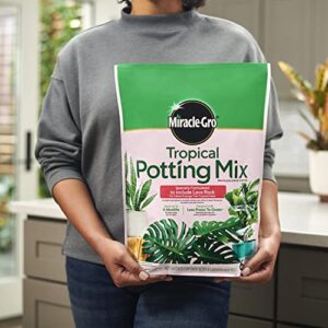 Miracle-Gro Tropical Potting Mix - Growing Media for Tropical Plants Living in Indoor and Outdoor Containers, 6 qt. (2-Pack)