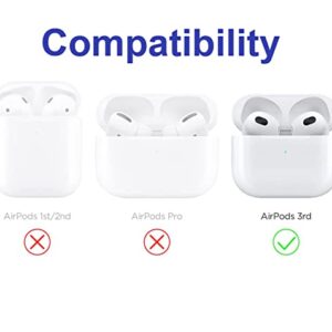 Art-Strap Case, Compatible with AirPods 3 - Shockproof TPU Gel Protection Cover Shell with Keychain Carabiner, Replacement for Apple AirPods (Graffiti Wall Art Hiphop)