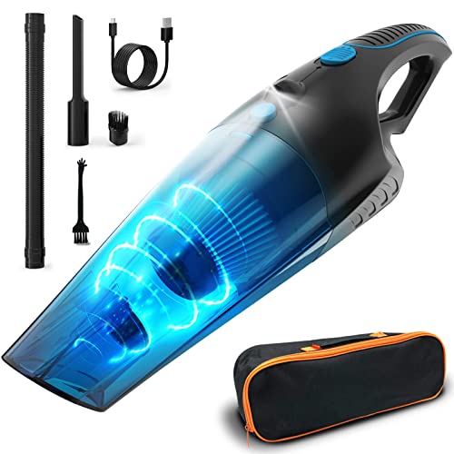 SEALON Handheld Vacuum Cordless, 10000PA Powerful Suction Handheld Vacuum Cleaner for Car & Home & Office Pets Hair Cat Litter Cleaning, Cordless Hand Held Vacuums,Type-C Fast Charging