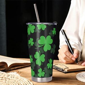 Legendnatoo St.Patrick's Day Tumbler Stainless Steel Vacuum Insulated Easy to Clean Travel Coffee Mug for Adult & Teens & Kid Multicolor 900ml(30oz)