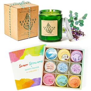 la bellefÉe shower steamers and candles gift set 9 +1 pack