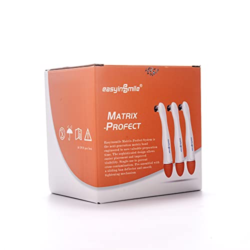 Snawop Dental Matrix Bands Pcs Preformed Standard Curved Matrices For Teeth Restoration Mm