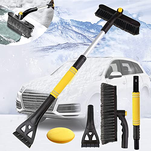 Ice Scraper, Ice Scrapers for Car Windshield, Multifunctional Snow Scraper and Ice Scraper, Snow Scraper for Car Windshield, Window and Side Mirrors