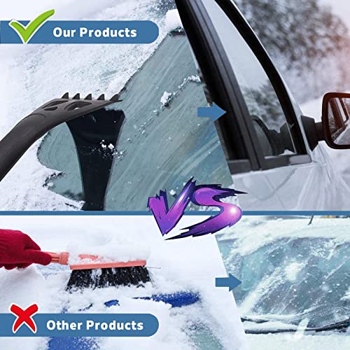 Ice Scraper, Ice Scrapers for Car Windshield, Multifunctional Snow Scraper and Ice Scraper, Snow Scraper for Car Windshield, Window and Side Mirrors