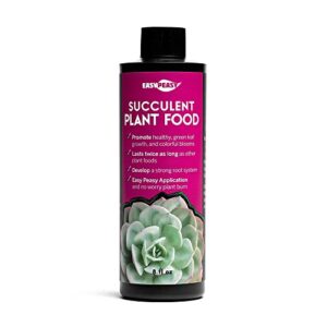 easy peasy succulent and cactus plant food, specific blend of nutrients for potted cacti, jade, aloe vera and all other live succulent plants