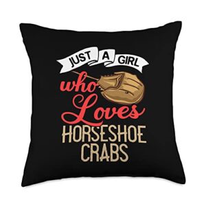 Horseshoe Crab Xiphosura Blood Eggs Fossil Throw Pillow, 18x18, Multicolor