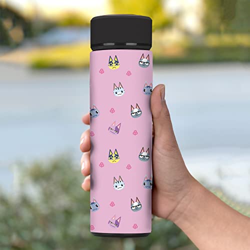 Controller Gear Animal Crossing 17oz, Insulated, Stainless Steel, Leak Proof, Water Bottle (Cat's Meow)