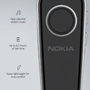 Nokia SB-201 Solo Bud+ - in Ear Mono Bluetooth Wireless Headset for Phone - Multi-Point Connectivity, IPX4 Water Resistant Design, 6.5-Hour Playtime, Lightweight, Smart Voice Assistant Compatible