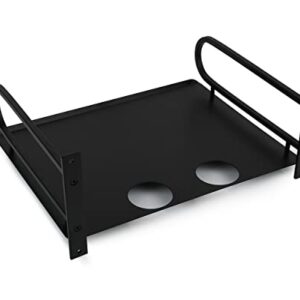 DS. DISTINCTIVE STYLE Projector Shelf Wall Mount Router Shelf Compact Aluminum Small DVD Player Shelf (Black)
