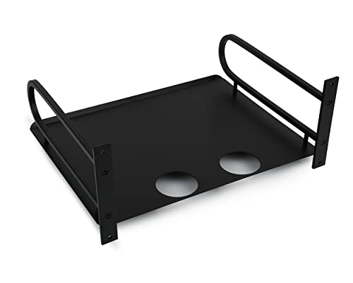 DS. DISTINCTIVE STYLE Projector Shelf Wall Mount Router Shelf Compact Aluminum Small DVD Player Shelf (Black)