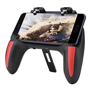 gamepad for smartphone, mobile gaming handle dual cooling fans comfortable grip quiet operation faster cooling for 4.7-6.5inch phones