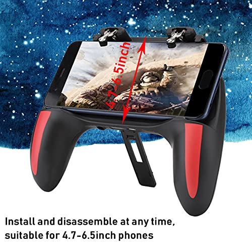 Gamepad for Smartphone, Mobile Gaming Handle Dual Cooling Fans Comfortable Grip Quiet Operation Faster Cooling for 4.7-6.5inch Phones