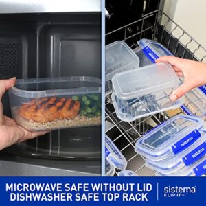 Sistema KLIP IT PLUS Food Storage Containers | 3.35 L | Airtight Containers Set | Leak-Proof Seal | Easy Locking Clips | BPA-Free | 3 Count