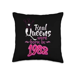 41st birthday gifts for women 41 year old gifts gift mum 41st birthday woman 41 years 1982 throw pillow, 16x16, multicolor