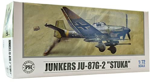 Premium Hobbies Junkers JU-87G-2 Stuka 1:72 Plastic Model Airplane Kit 133V