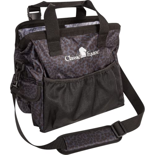 Classic Equine Groom Tote, Black Leopard