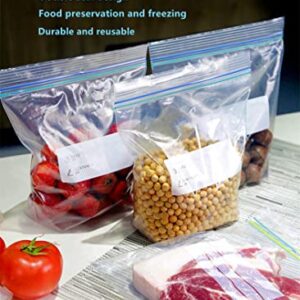 Double seal food storage bags, water proof zipper plastic bags (Small 16cm x 14cm) 30pcs