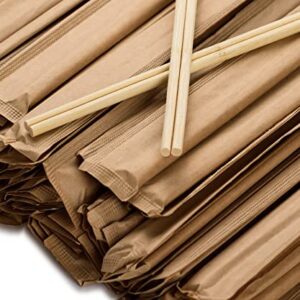 Bamboo Chopsticks Genroku 21cm - 100 Pairs | Sustainable Bamboo | Individually Full Cover Wrapped | Japanese Hashi | Ohashi |