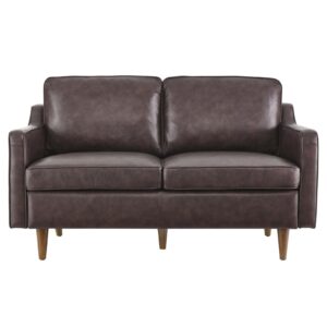 Modway Impart Upholstered Leather, Loveseat, Brown