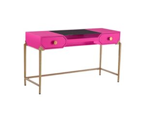 bajo pink lacquer desk - pink