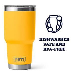 YETI Rambler 30 oz Tumbler, Stainless Steel, Vacuum Insulated with MagSlider Lid, Alpine Yellow