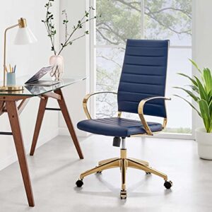 modway jive office chair, gold navy