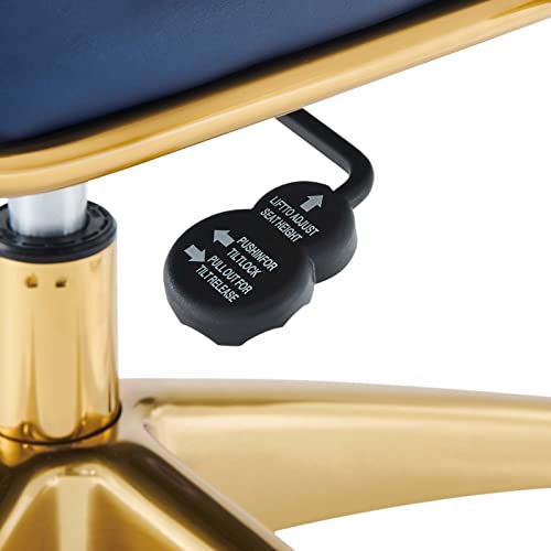 Modway Jive Office Chair, Gold Navy