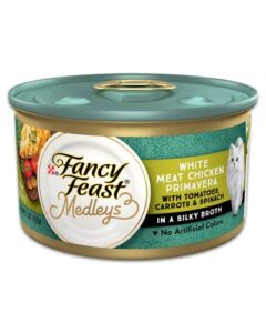 fancy feast elegant medley chicken primavera cat food (6 cans)