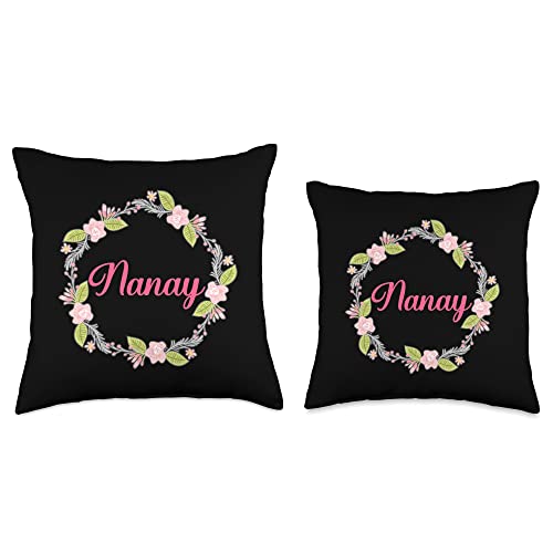Gift for Filipino Humor Lucky to be The Best Ever Nanay Throw Pillow, 16x16, Multicolor
