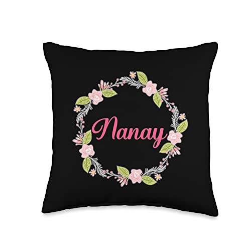 Gift for Filipino Humor Lucky to be The Best Ever Nanay Throw Pillow, 16x16, Multicolor